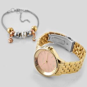 Relógio Condor Femininno Dourado Kit Copc21Aeaz K4T