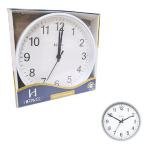 Relógio de Parede Herweg Quartz Branco 6101 021