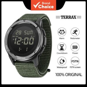 Relógio Digital Masculino Terrax North Edge 50M À Prova D’água Para