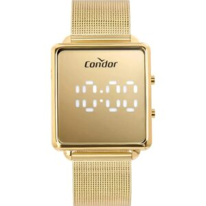 Relógio Feminino Condor Digital Led Dourado Comd1202af 4d