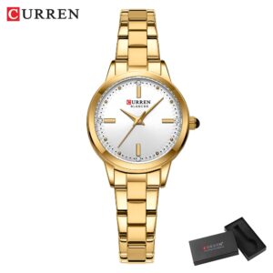 Relógio Feminino Curren Marca Original Topo De Luxo Pequeno Mostrador