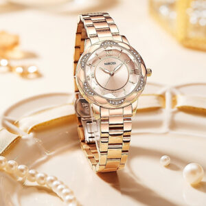 Relógio Feminino De Luxo Nibosi Elegante Moderno À Prova D’água E
