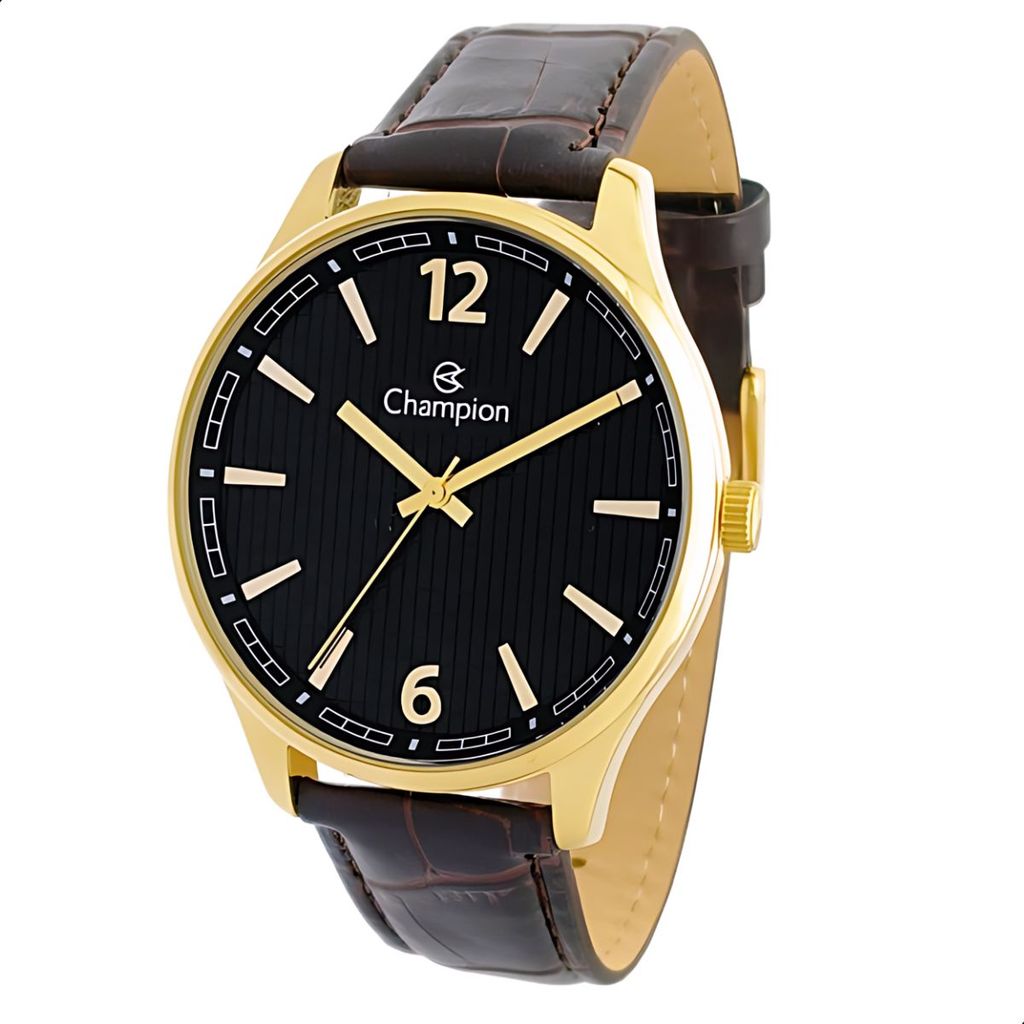 Relógio Masculino Analógico Champion Casual com Pulseira de Couro
