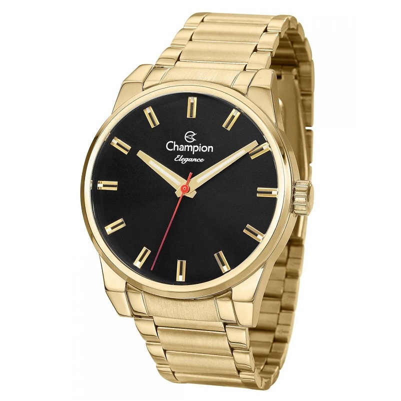 Relógio Masculino Champion Analógico Dourado Original CN27590U