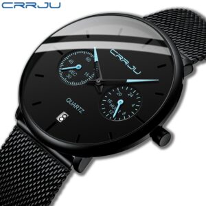 Relógio Masculino Crrju Marca Original Moda Esportes Ao Ar Livre