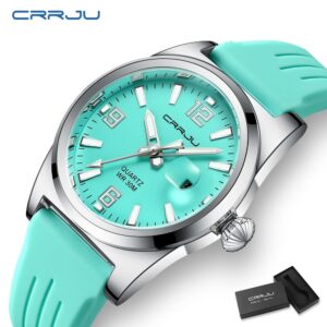 Relógio Masculino Crrju Original Nova Marca Superior Clássico