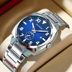 Relógio Masculino Curren Marca Original Autêntica Pulseira De Aço
