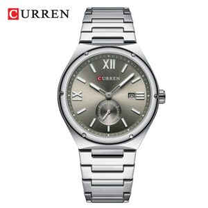 Relógio Masculino Curren Marca Original Pulseira De Aço Inoxidável