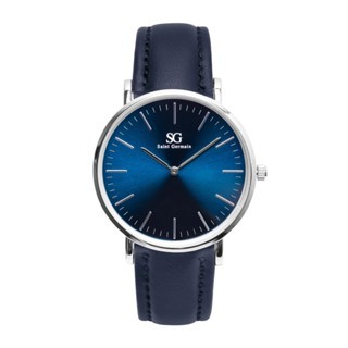 Relógio Masculino Preto Saint Germain Riverdale Blue Silver 40mm