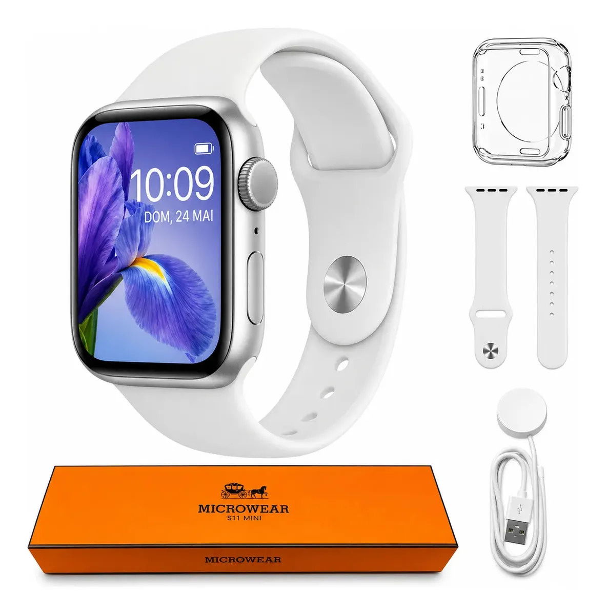 Relogio Microwear Smartwatch Mini Series 11 42mm Whatsapp Gps Nfc — Smartwatch e Wearables