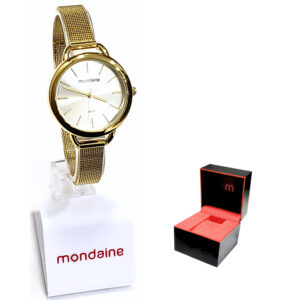 Relógio Mondaine Feminino Analógico Dourado 53612LPMVDE1