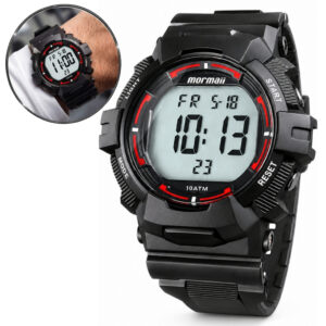 Relógio Mormaii Masculino Digital A Prova D'água 10 Atm Pulseira
