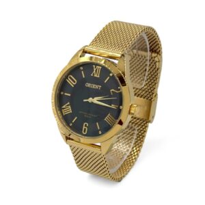 Relógio Orient Feminino Analógico Dourado Original Aço Inox à Prova