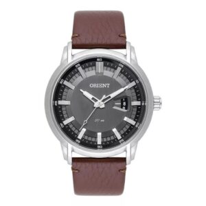 Relógio Orient Masculino De Couro Marrom Mbsc1039 G1nx