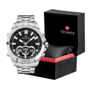 Relógio Prateado Masculino Technos Digiana BJK629AB 1P