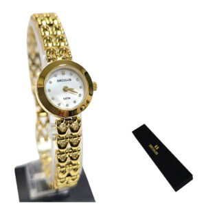 Relógio Seculus Feminino Analógico Dourado Mini 23696LPSVDB1