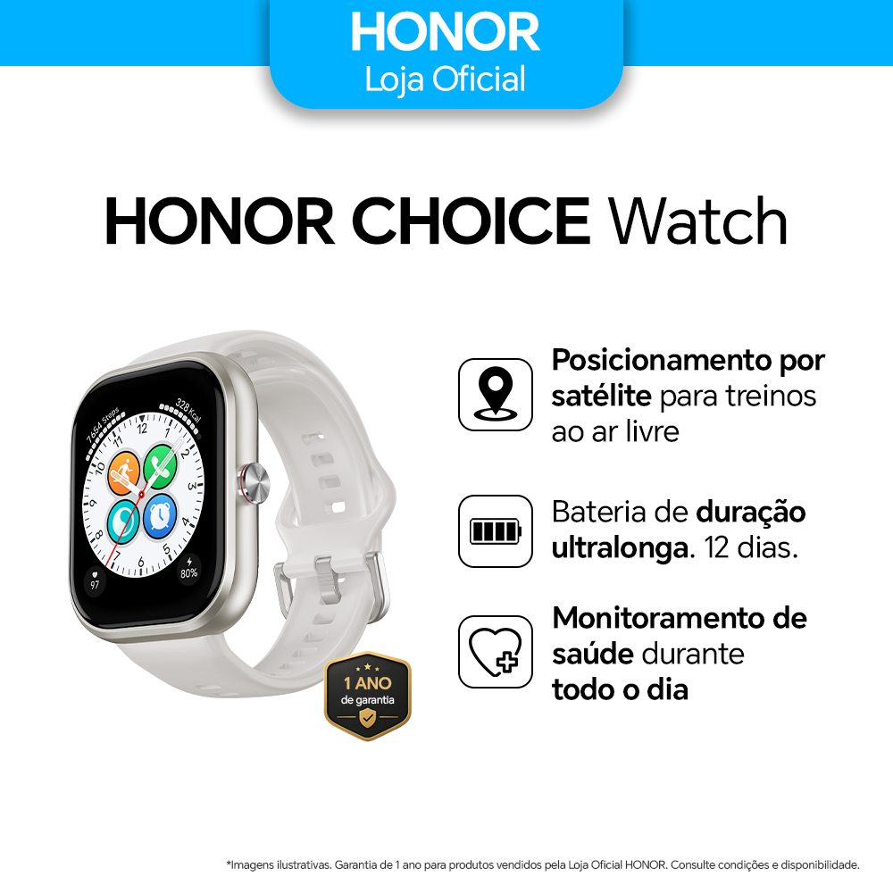 Relógio Smartwatch Honor Choice Haylou Watch Tela Amoled 1.95 Com Gps