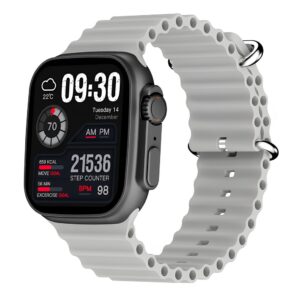 Relógio Smartwatch Zwear Zl67 BT 5.2 Tela 1.93 pol Prata
