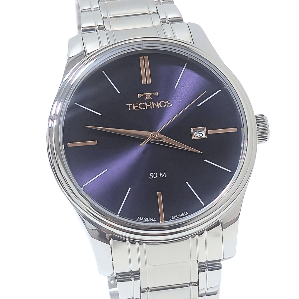 Relógio Technos Masculino Analógico Prateado Classic 2115MPM 1K