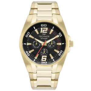 Relógio Technos Masculino Skymaster Dourado 6P79BV 1P