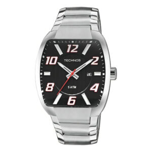 Relógio Technos Racer Masculino De Aço Prata 2115kll 1p Prata Preto