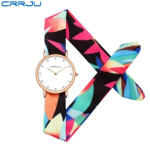 Relógios Mulher Crrju Fashion Braided Rope Casual Empresarial — Relógios e Óculos