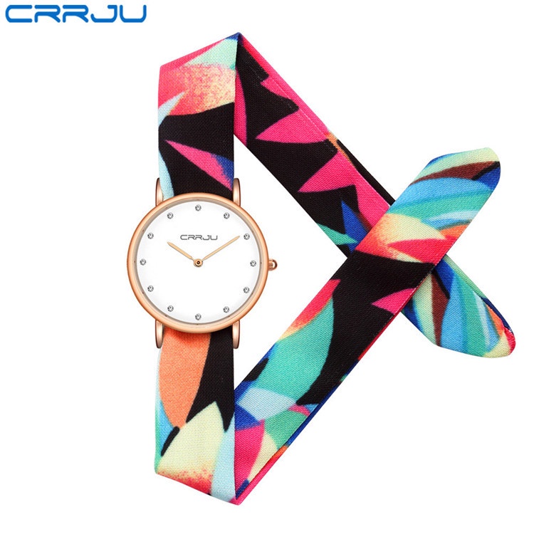 Relógios Mulher Crrju Fashion Braided Rope Casual Empresarial — Relógios e Óculos