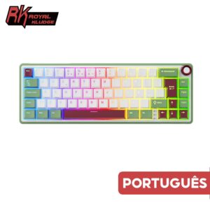 RK Royal Kludge Português Greensand Gasket Teclado Mecânico Hot