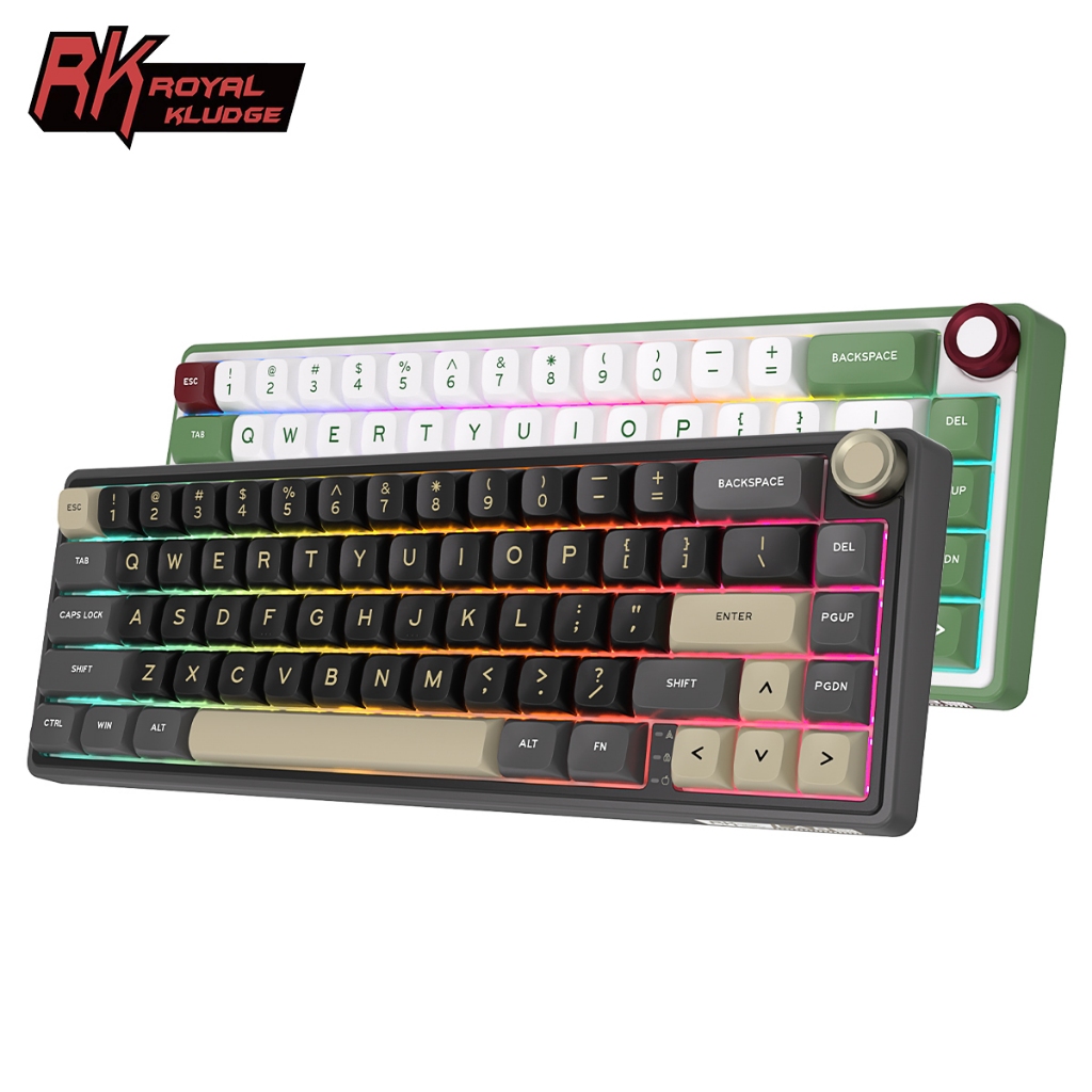 RK Royal Kludge Teclado Mecânico De Swapple A Quente Com Fio