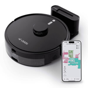 Robô Aspirador De Pó Velds Wi-fi 3 Em 1 Varre Aspira E Passa Pano com