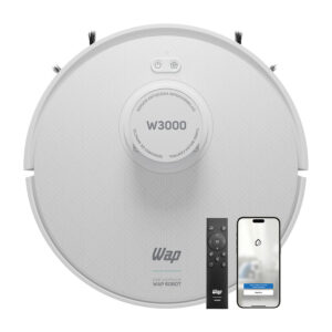 Robô Aspirador de Pó Wap Robot Bivolt Branco Turquesa