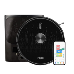 Robô Aspirador Ropo Smart Laser Pro com base Autolimpante, mapeamento