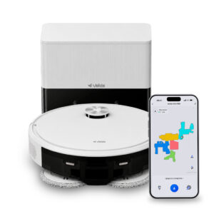 Robô Aspirador Velds Pro, Base Autolimpante Mop Duplo Giratório 10pa