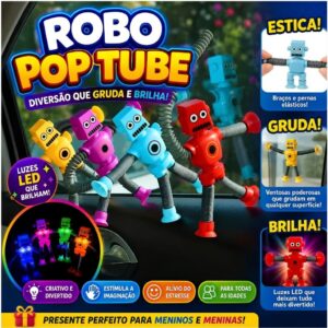 Robô Et Cartoon Tubo Fofo Descompressão Design Criativo Brinquedo