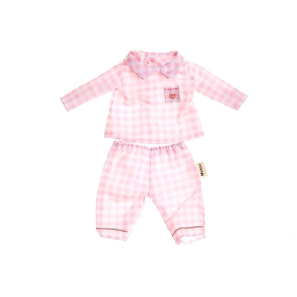 Roupa de Boneca Metoo Pijama Rosa com Cabide