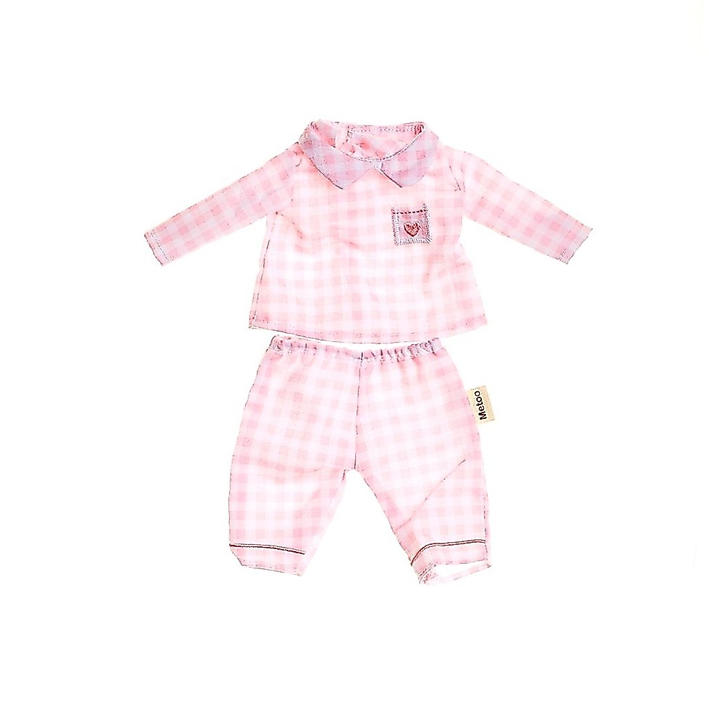 Roupa de Boneca Metoo Pijama Rosa com Cabide — Brinquedos