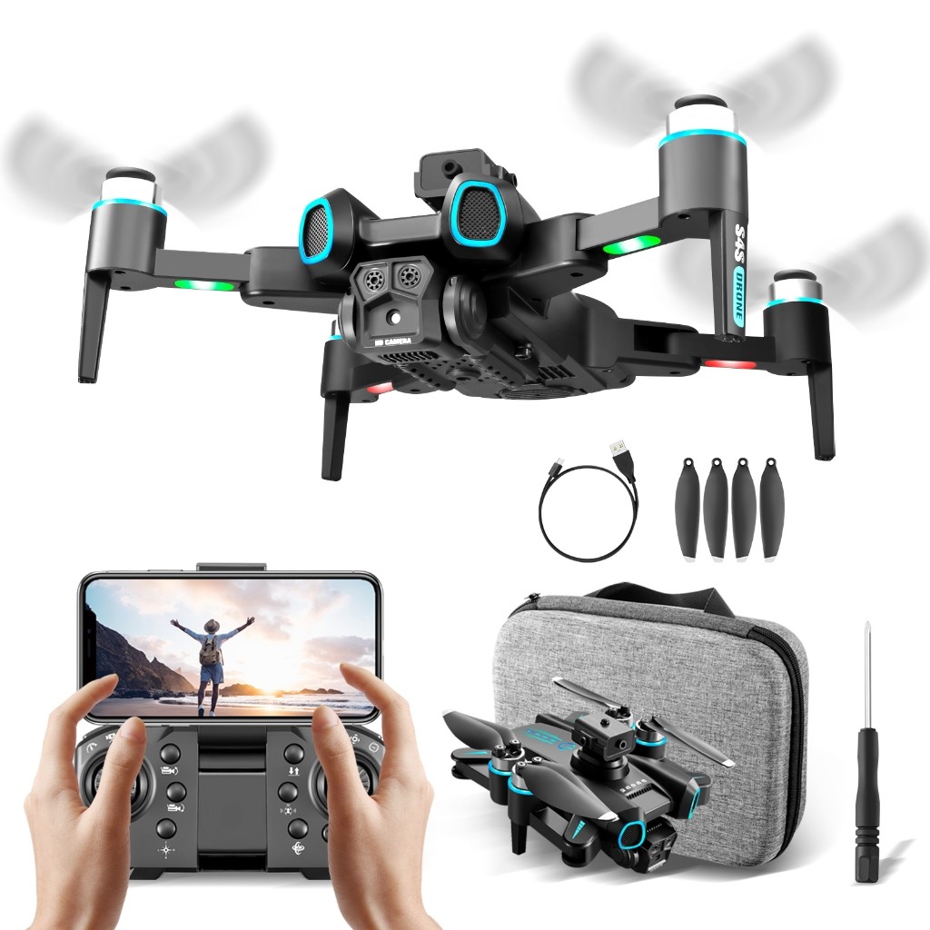 S4S Drone Profissional 4K, Câmera Dupla, Controle Remoto, Fotografia — Câmeras e Drones