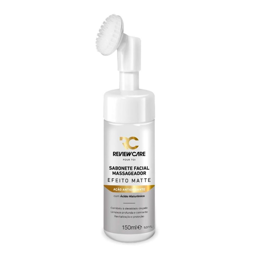 Sabonete Facial Massageador Review Care Efeito Matte Ação — Bem-estar