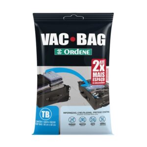 Saco a Vácuo Organizador Trip Bag para Viagem Transparente 60x40cm
