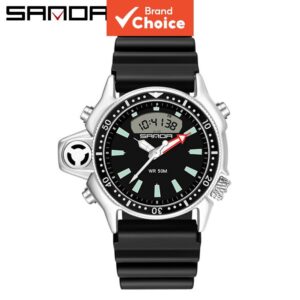 Sanda 3008 Cronógrafo Multifuncional Calendário Relógio, Relógio