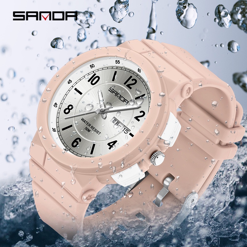 Sanda Impermeável Relógio Casual Moda Estudantil Luxuoso Feminino