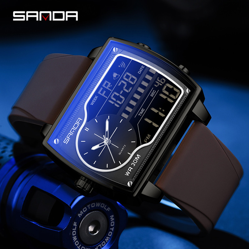 Sanda Novo Mostrador Grande Display Duplo Multi Cinta Na Moda