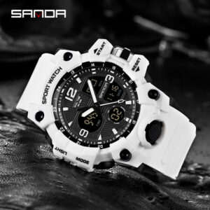 Sanda Relógio Masculino à Prova D’água Moda Esportiva Luminosa Moda