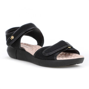 Sandália Modare Nylon Tech Massageadora Preto Feminino