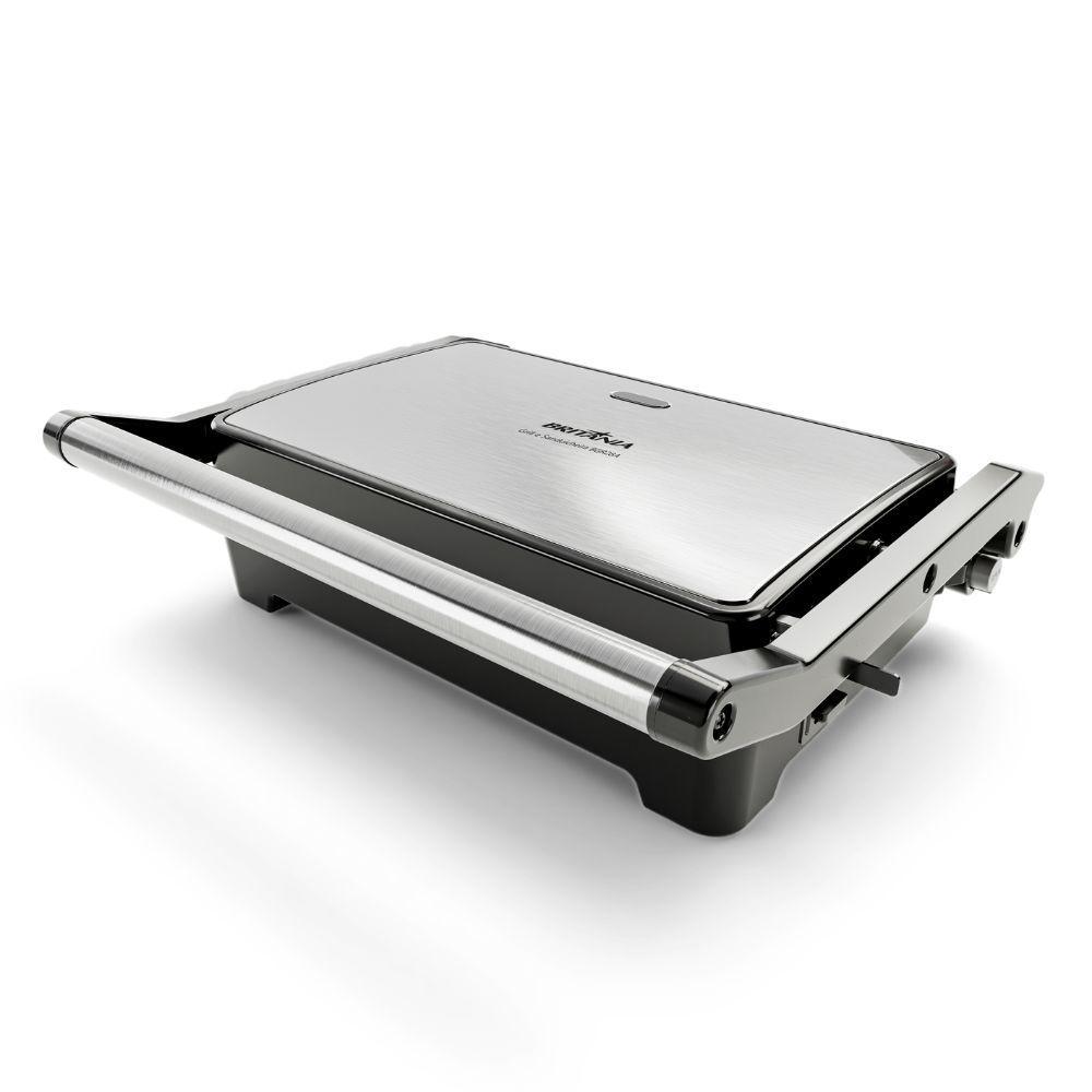 Sanduicheira e Grill Britânia 1200W BGR28A 2 em 1 C Abertura 180º