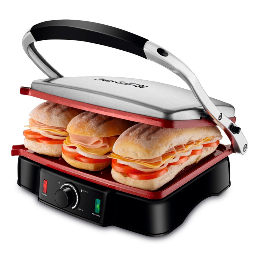 Sanduicheira Grill antiaderente 1800W Mondial