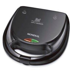Sanduicheira Mondial Fast Grill E Sandwich Preto 220V