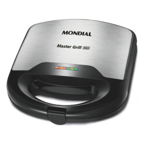 Sanduicheira Mondial Master Grill Premium Preta E Inox 127V