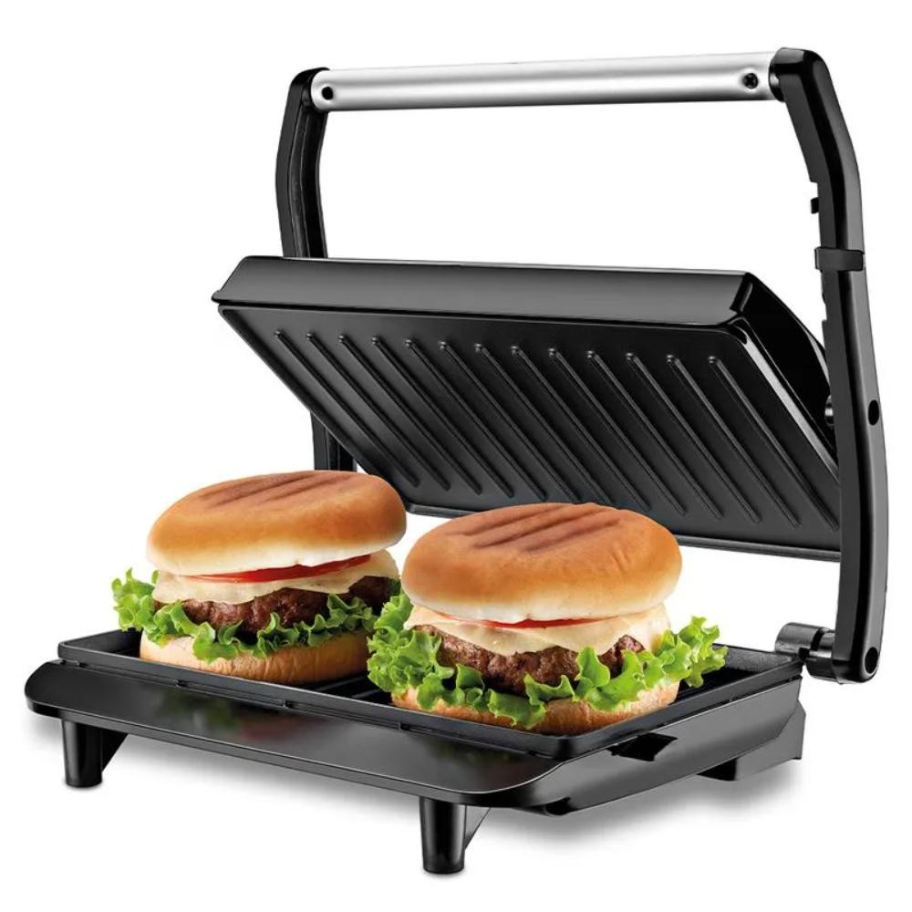 Sanduicheira Mondial Master Press Grill Inox 1000W Inox Preto 220V