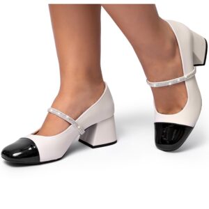 Scarpin Feminino Lumiss Mary Jane Boneca Sapato Salto Bloco Sandália — Brinquedos